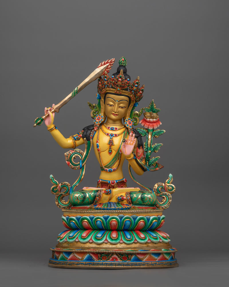 Manjushri with book and sword