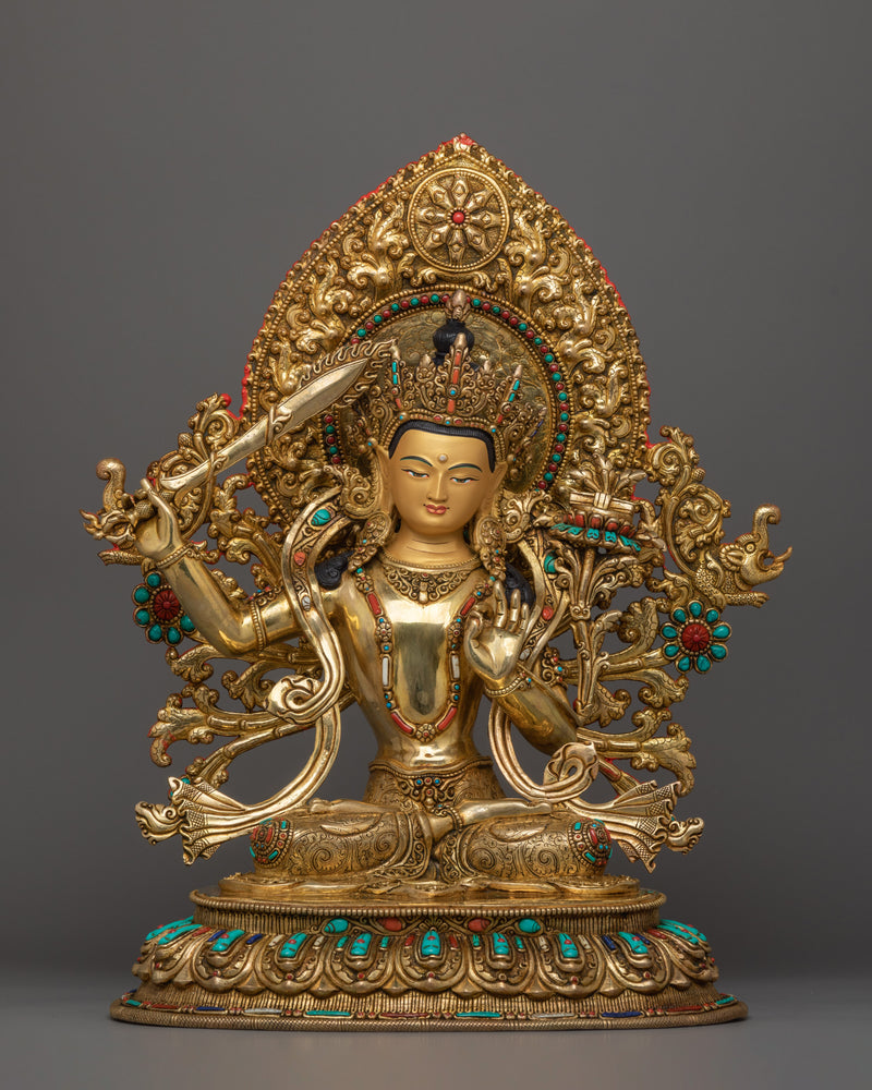 statue-of-wisdom-deity-manjushri