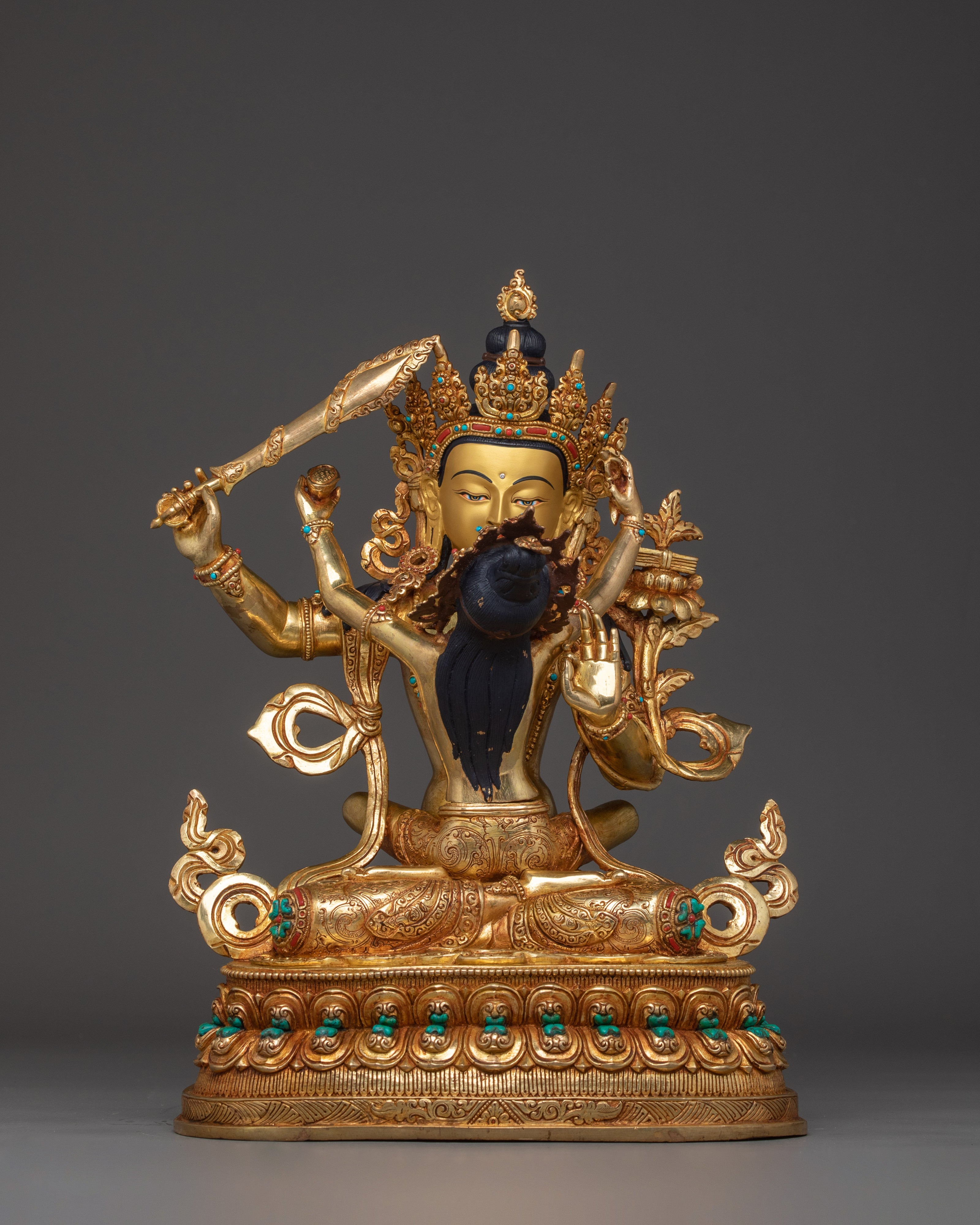bodhisattva-manjushri-with-consort-statue