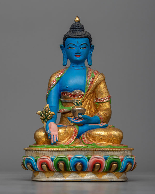 medicine-buddha-colored sculpture