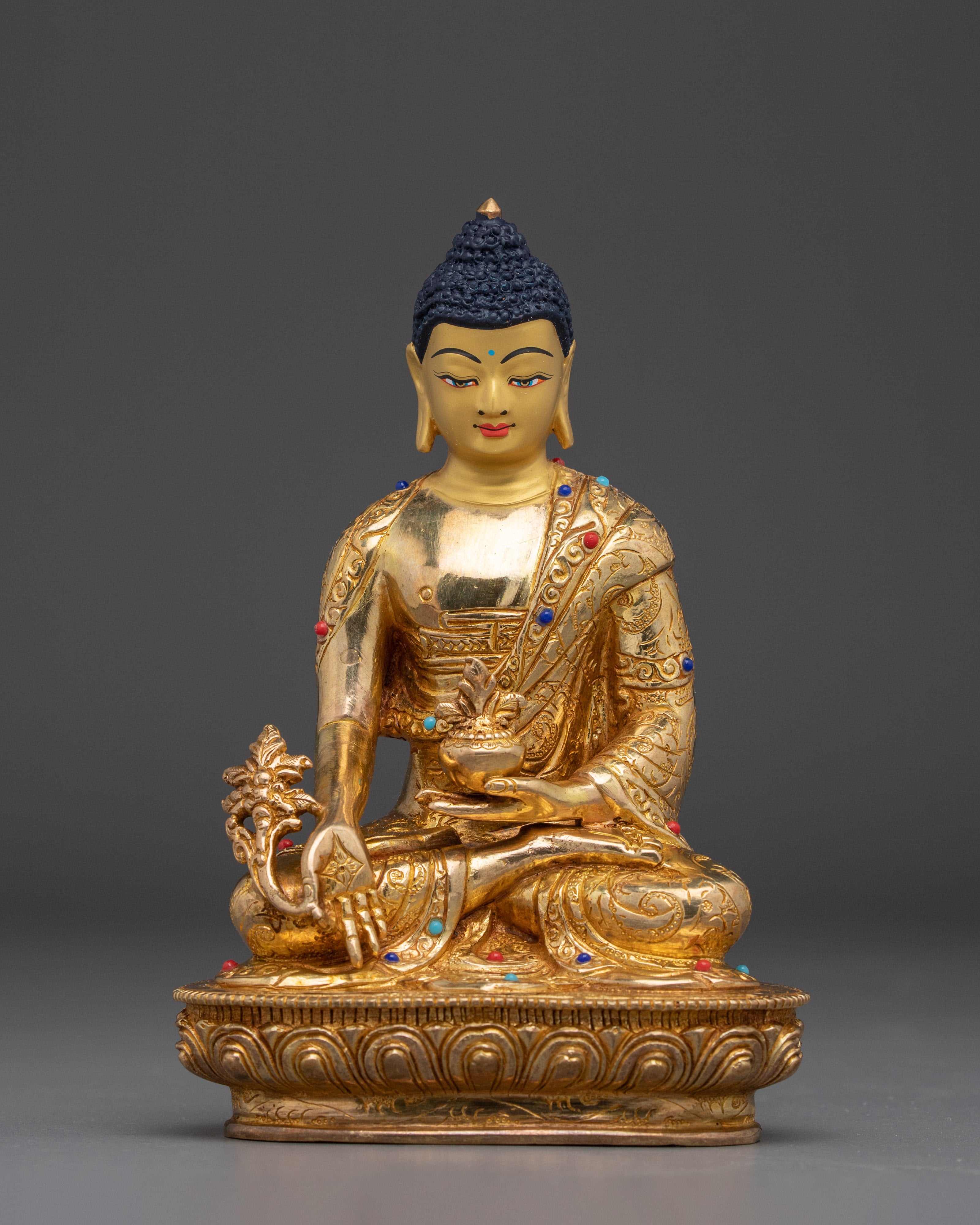 Golden Three Buddha Statue Set | Symbol of Peace and Enlightenment