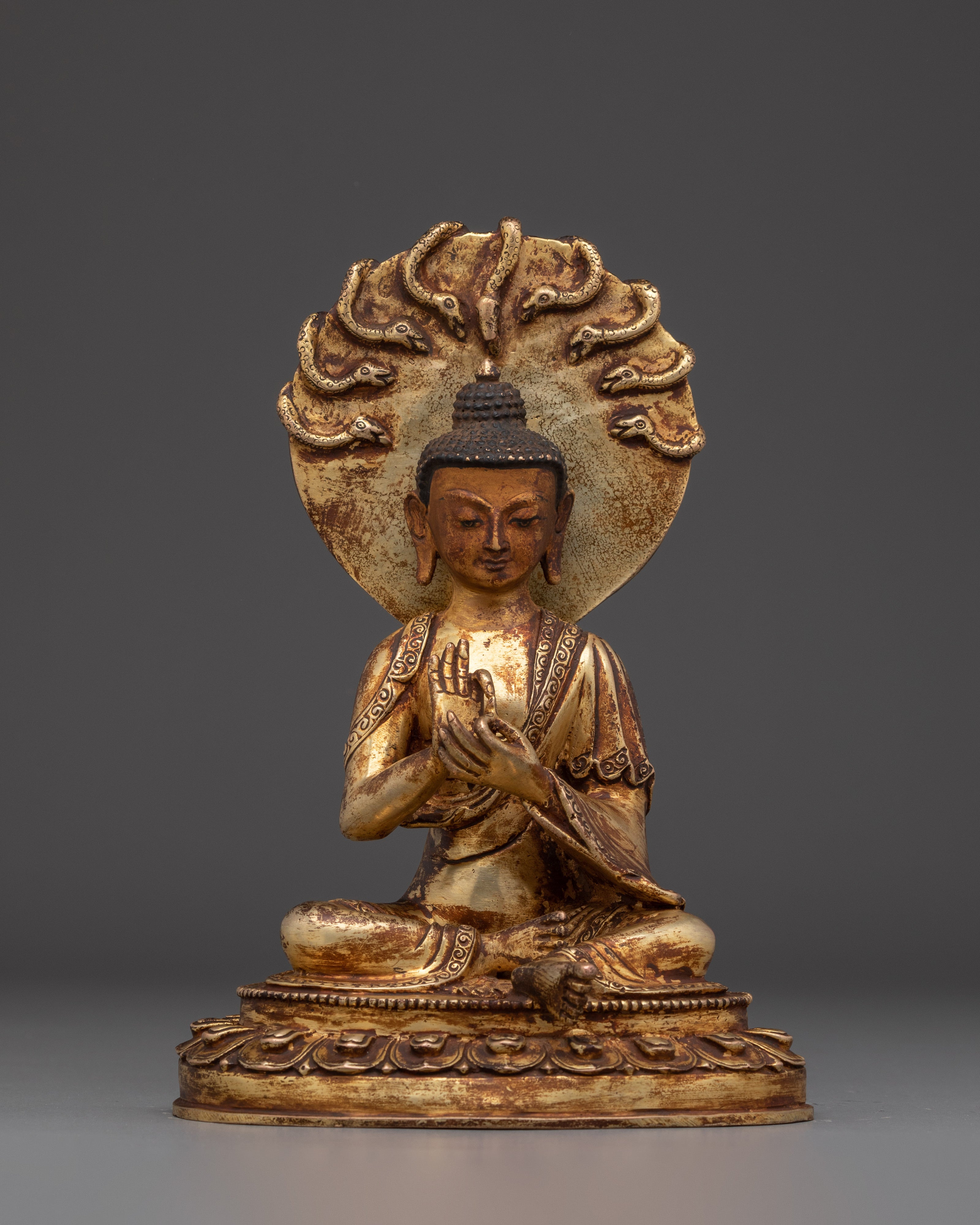 Nagarjuna Statue with Antique Finish | Buddhist Philosopher
