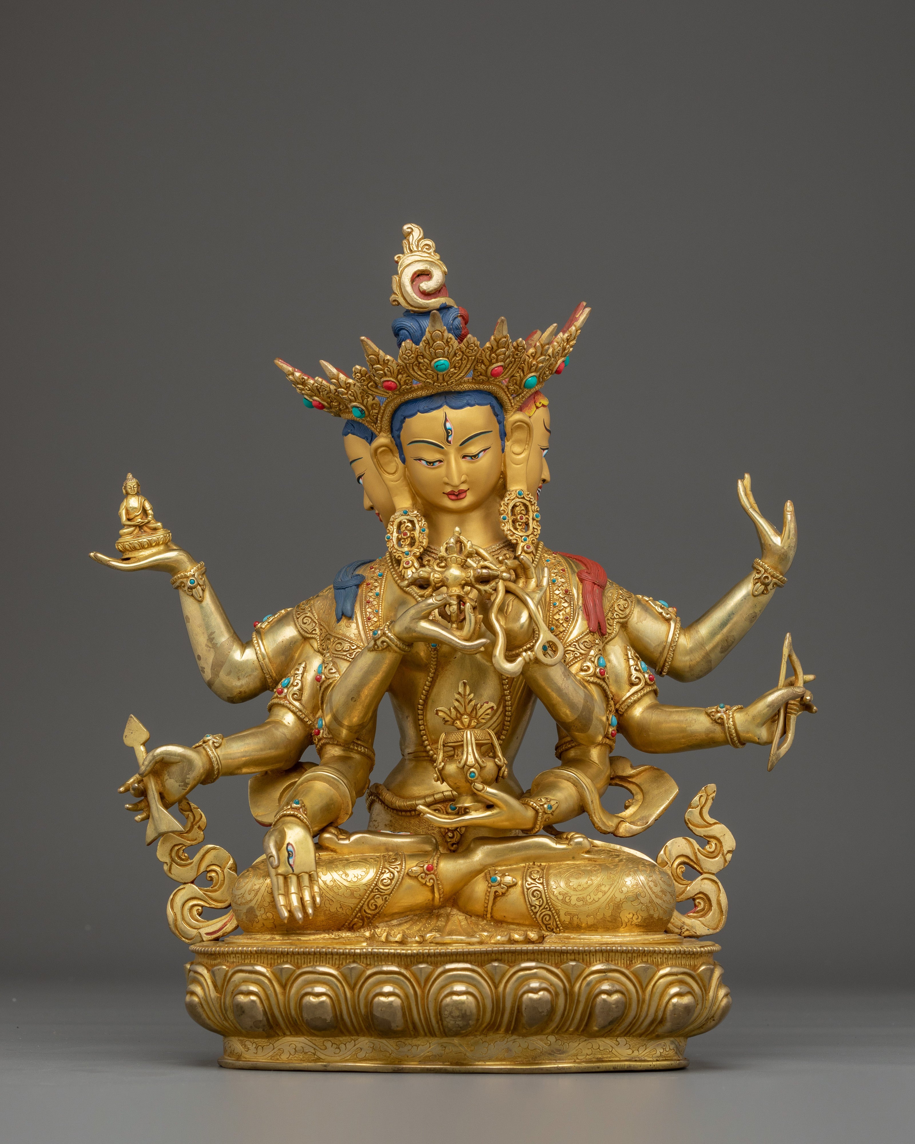 Golden Namgyalma Statue: Buddhist Healing Symbol