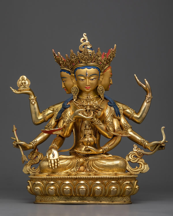 Premium Namgyalma Gold Statue 