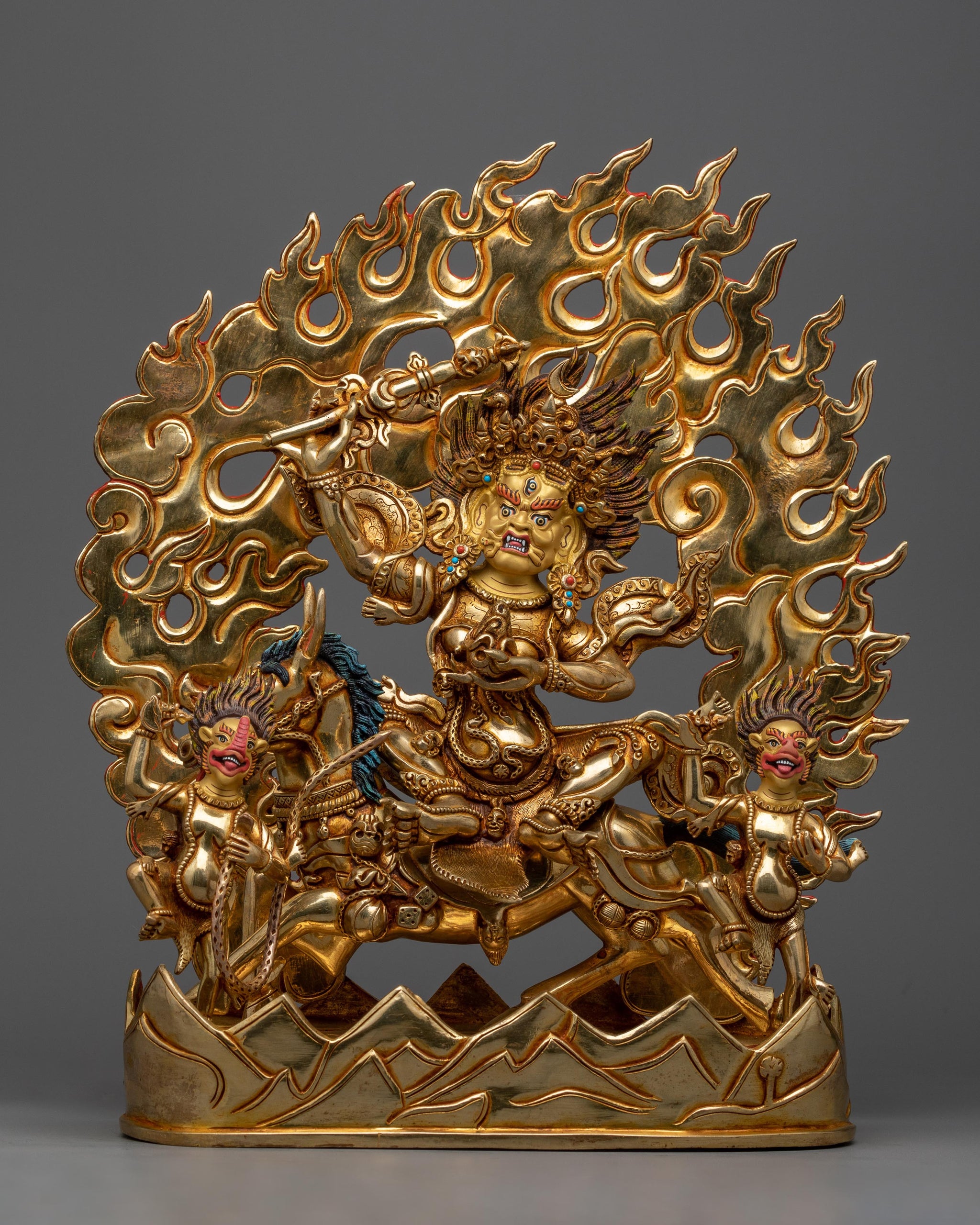 Palden Rings Palden Lhamo Himalayan Art | Embrace Protector Energy with our Sculptu