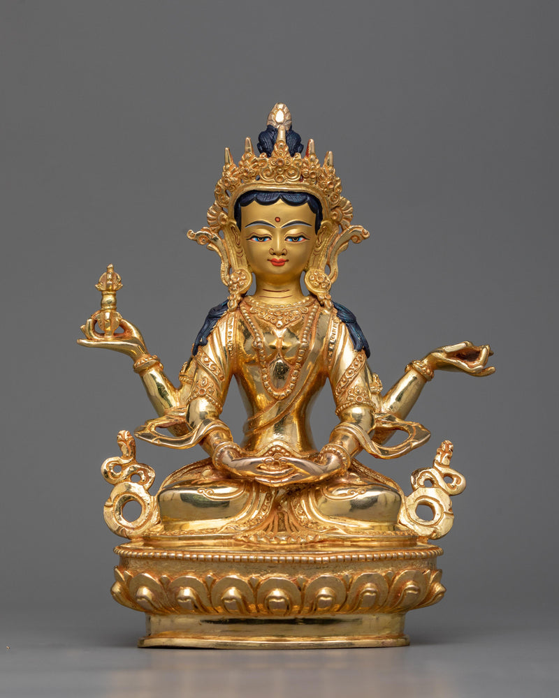 prajna-paramita-gilt statue