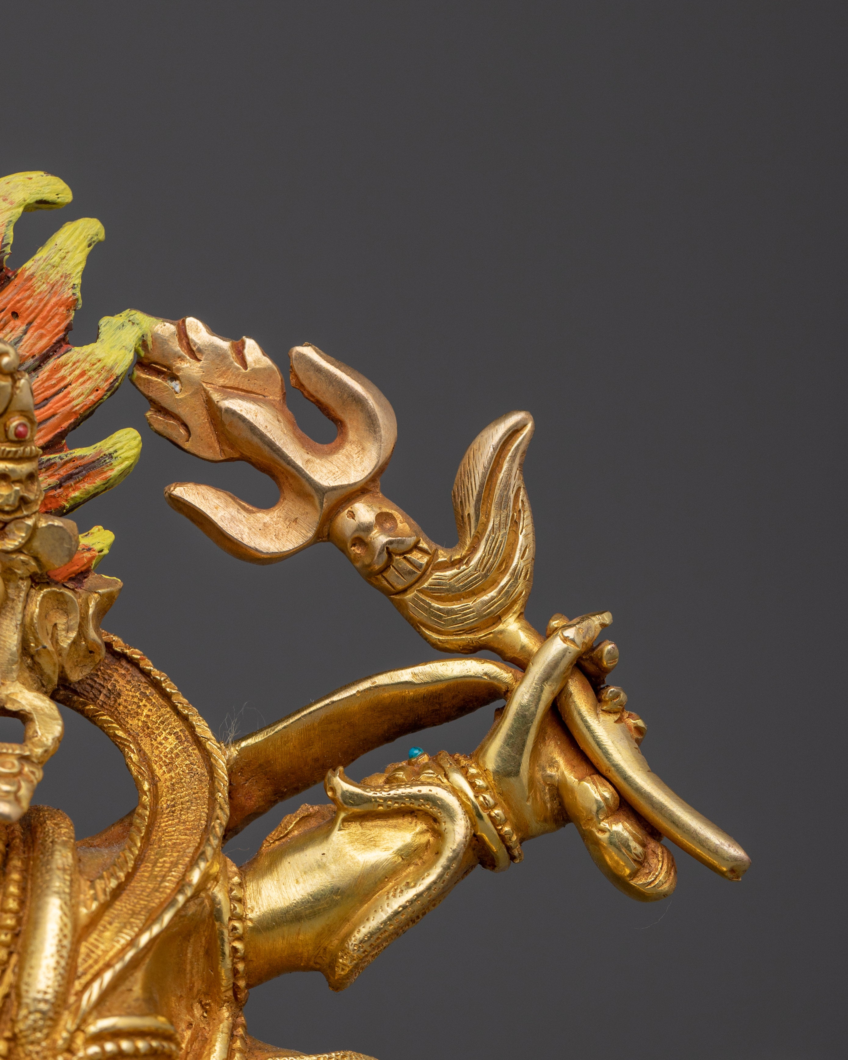 Protection Icon Six Armed Mahakala | Wrathful Statue