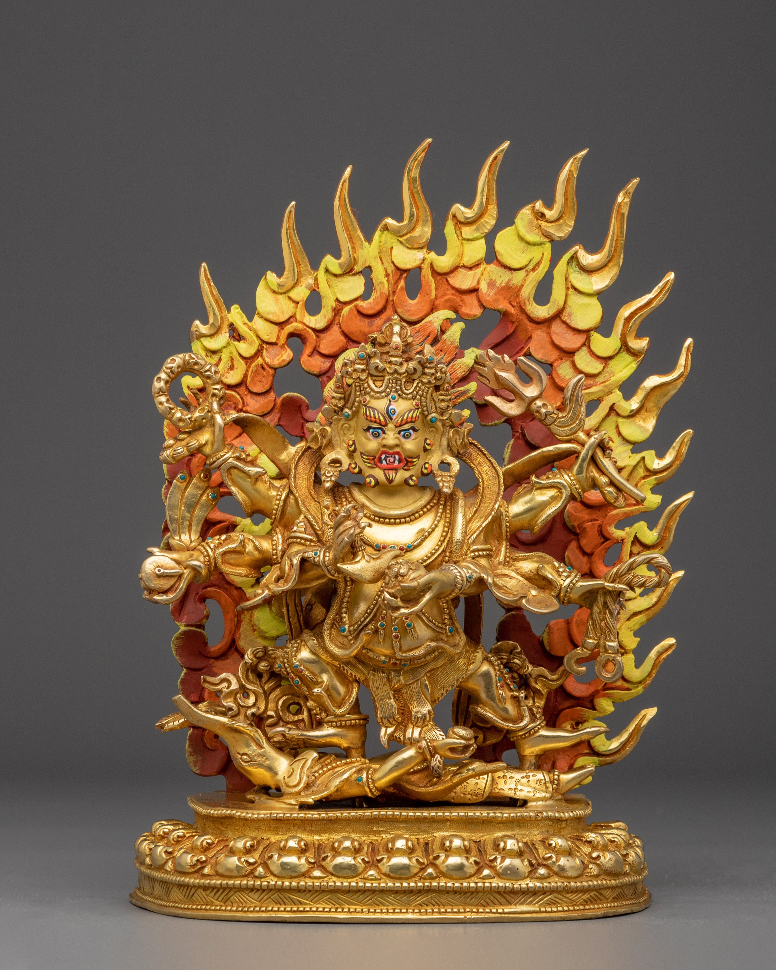 Protection Icon Six Armed Mahakala | Wrathful Statue