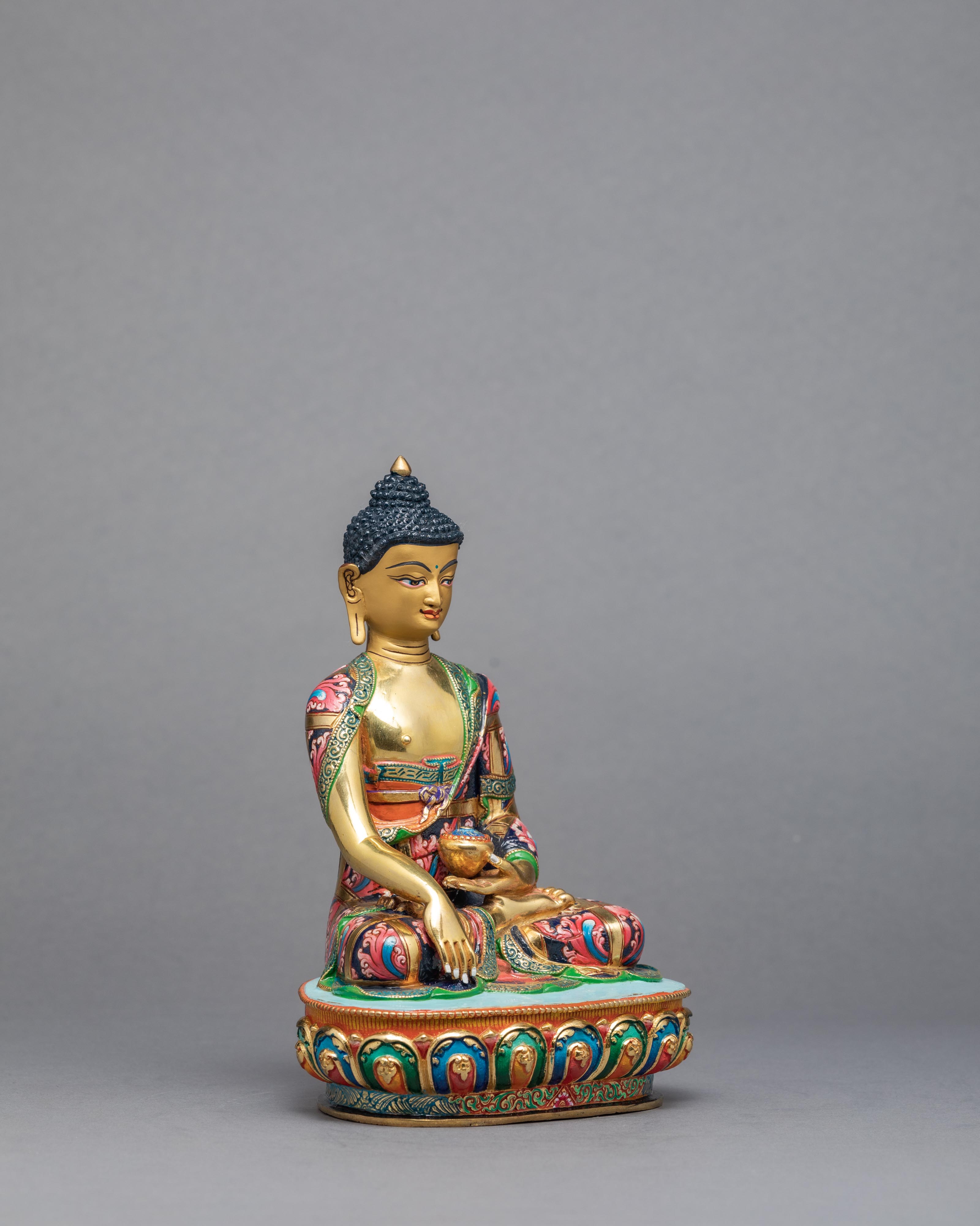 Gautama Buddha | Gold Plated Statue | Himalayan Art