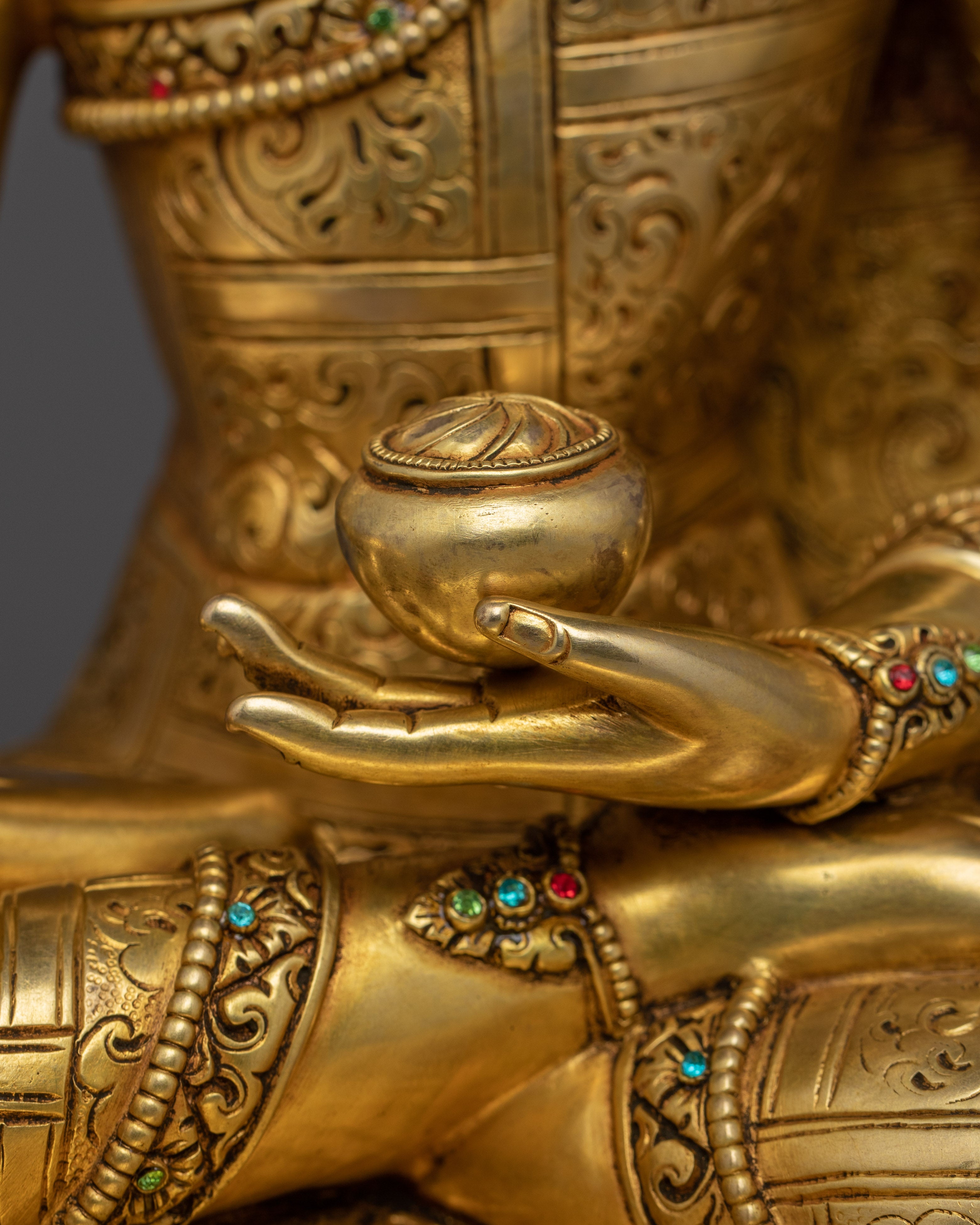 Crowned Lord Shakyamuni Buddha Statue | Gautama Buddha - Dharma Teacher