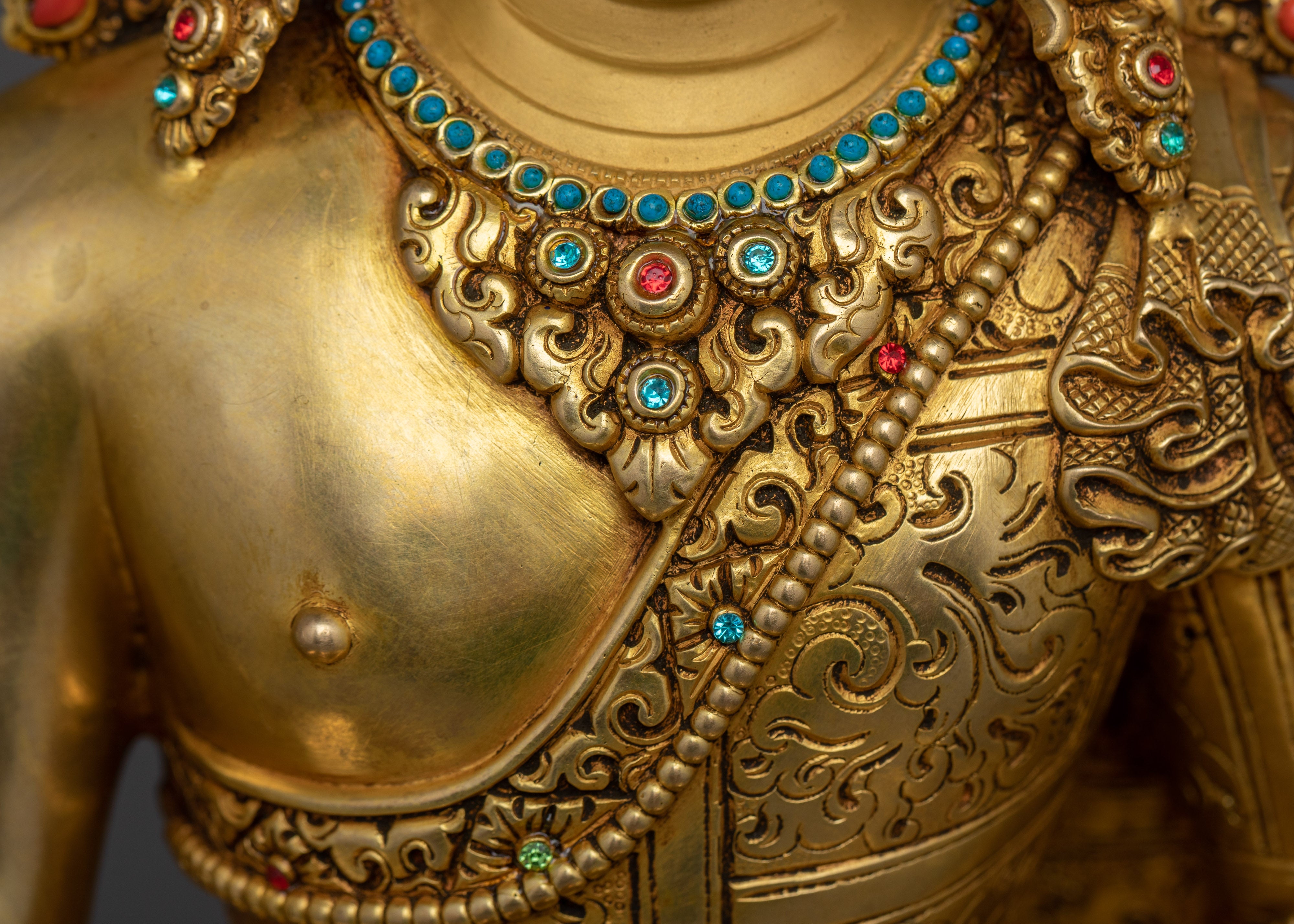 Crowned Lord Shakyamuni Buddha Statue | Gautama Buddha - Dharma Teacher