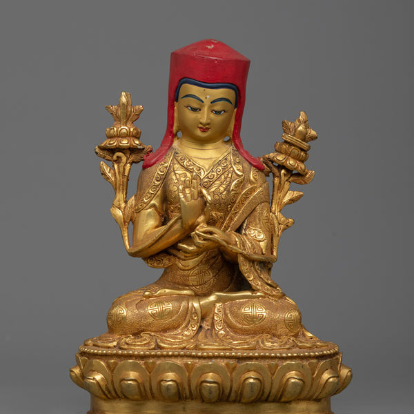 Resplendent Sakya Pandita Statue | Masterfully Crafted in Nepal