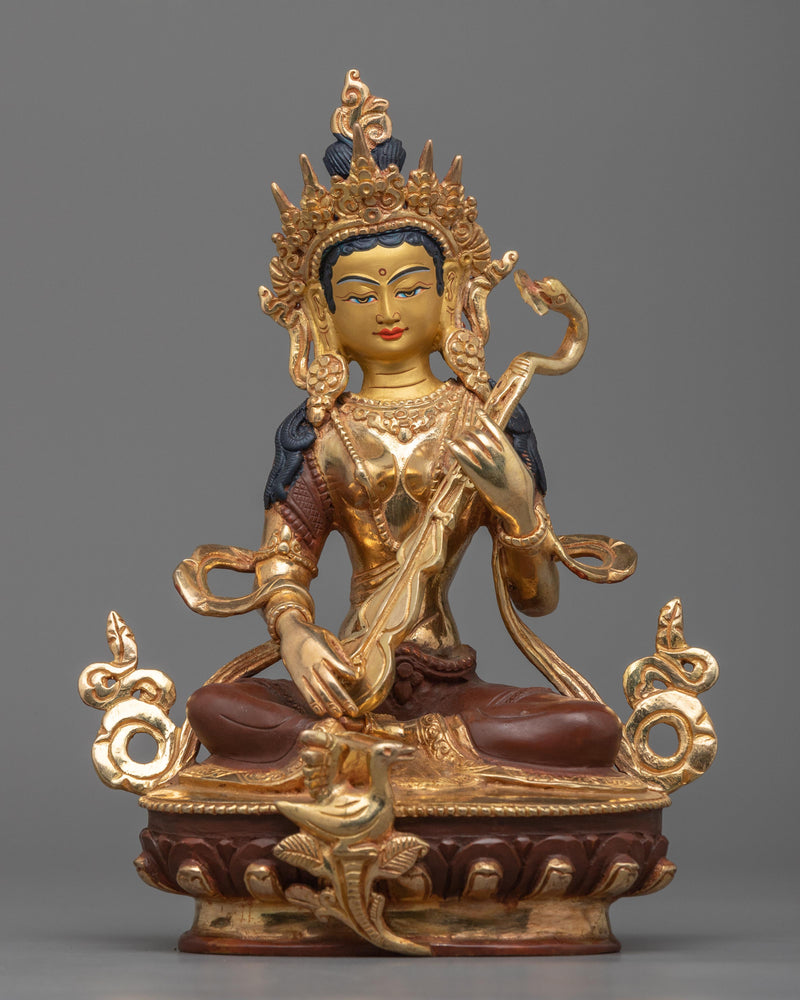 saraswati-copper statue