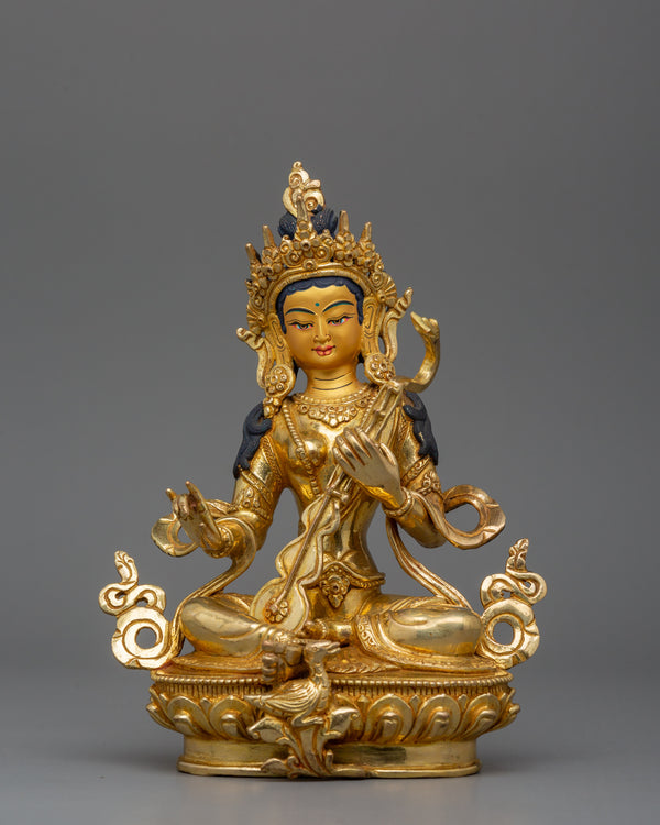 handcrafted-statue-of-saraswati