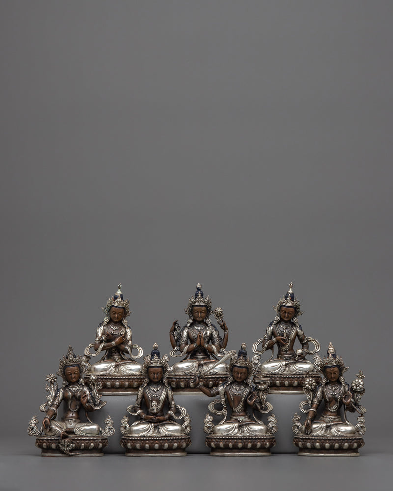 miniature-bodhisattva-statue set