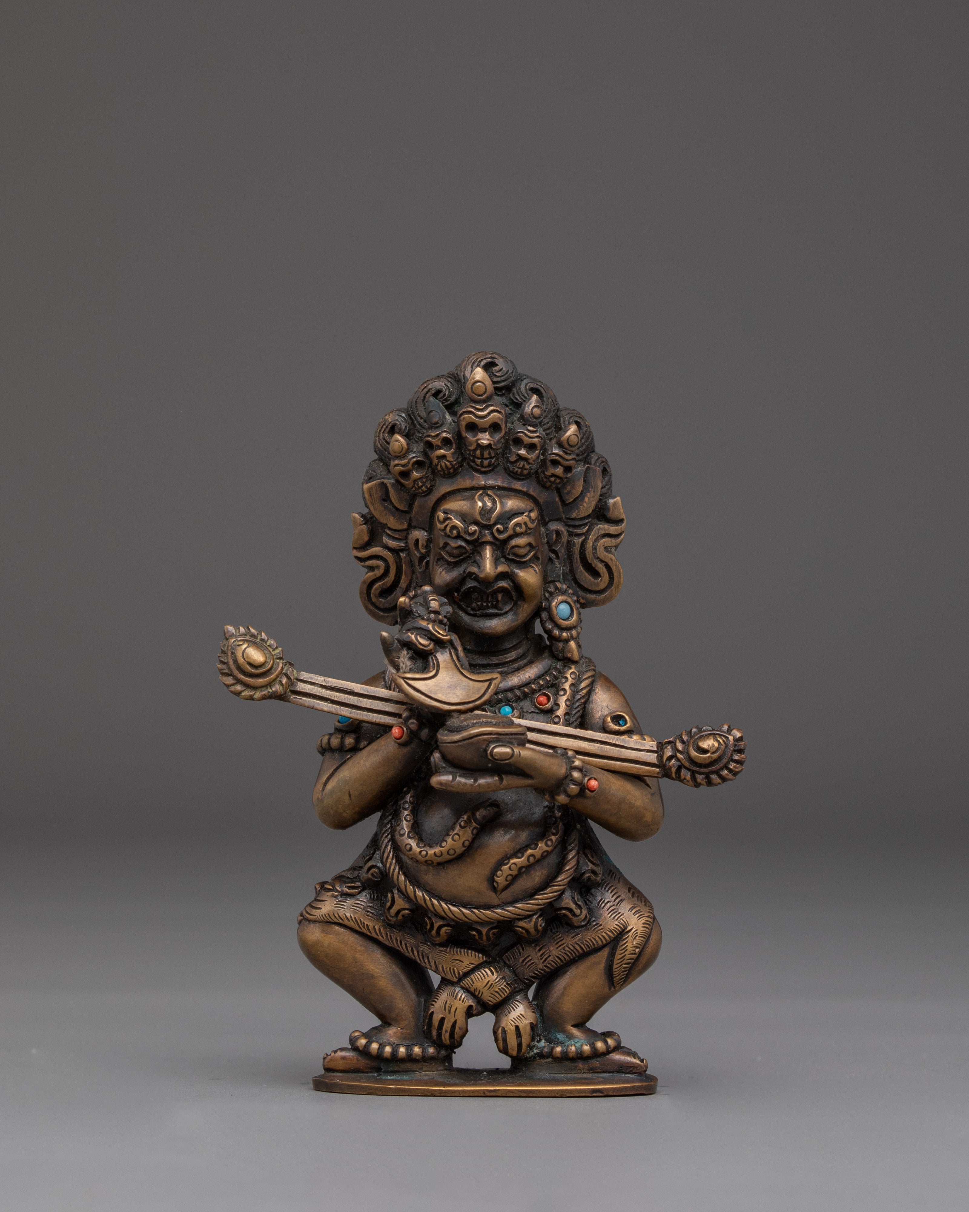 Mini Sakya Mahakala Statue 