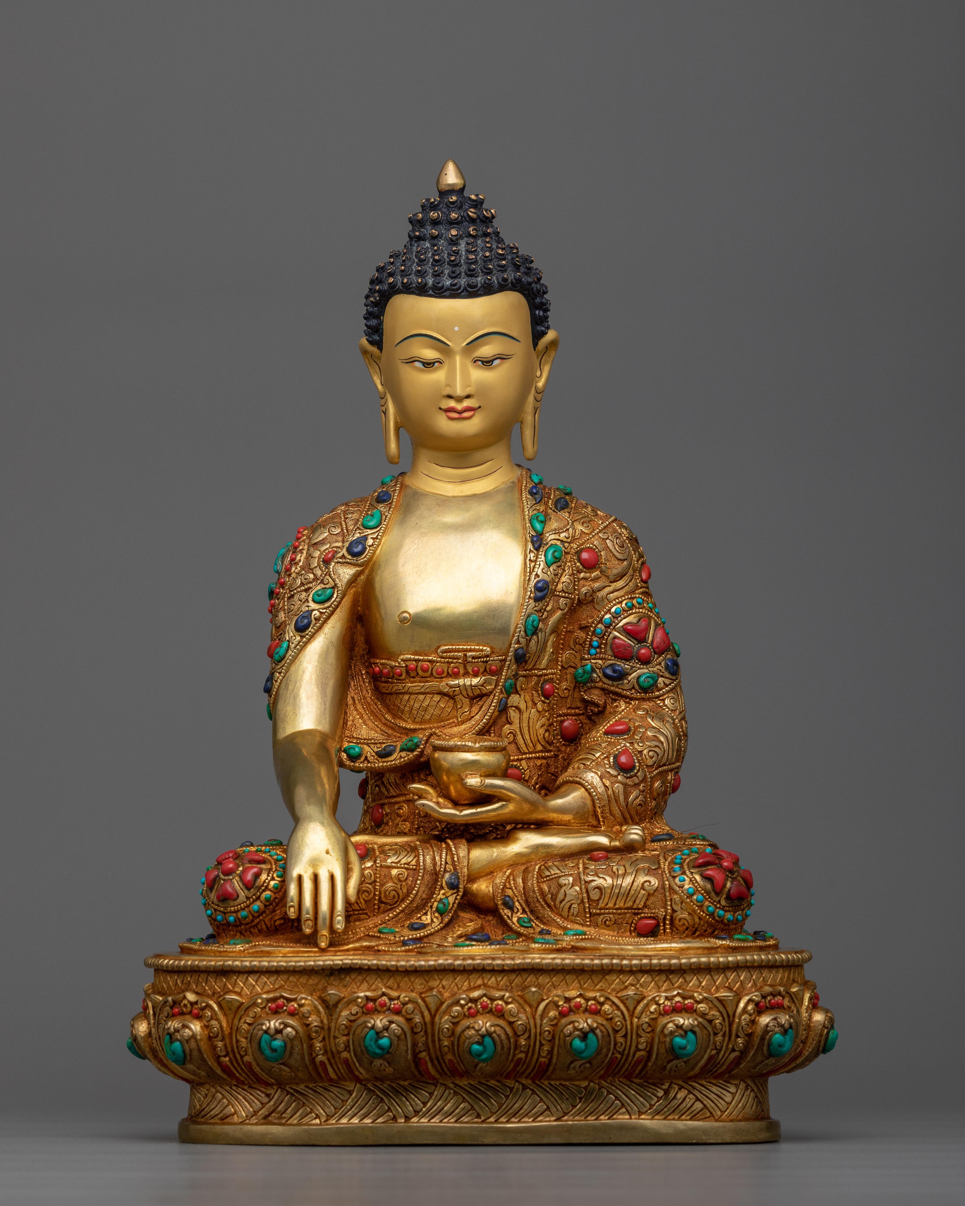 Hand-carved Buddha Shakyamuni Statue