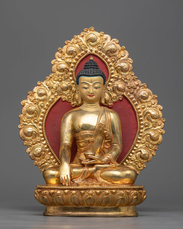 copper buddha sculpture