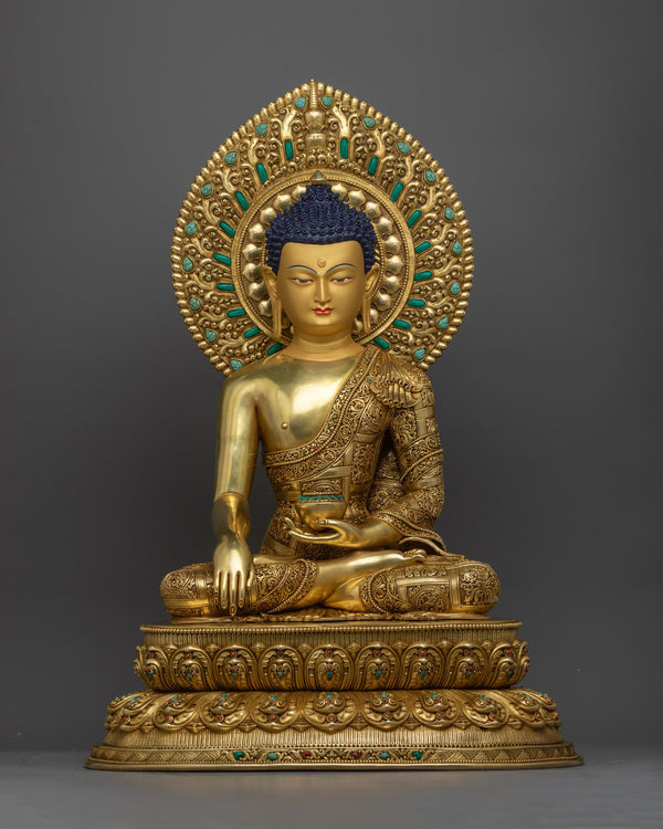 beautiful statue of shakyamuni-buddha