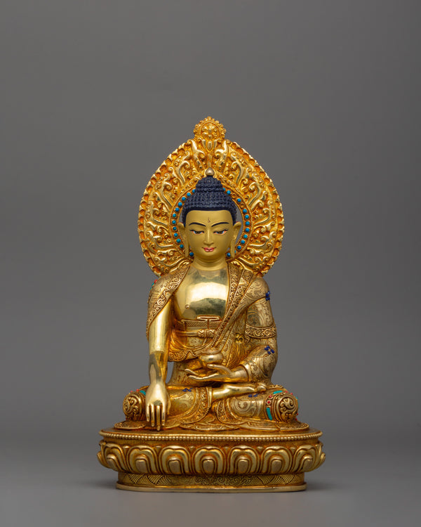 Tibetan Figurine of Buddhist deity shakyamuni Buddha 