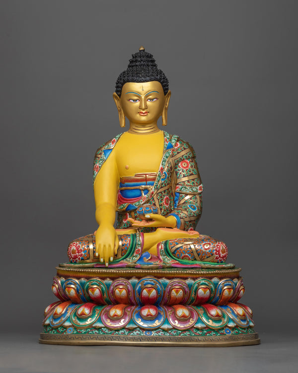 Spiritual sculpture of shakyamuni buddha