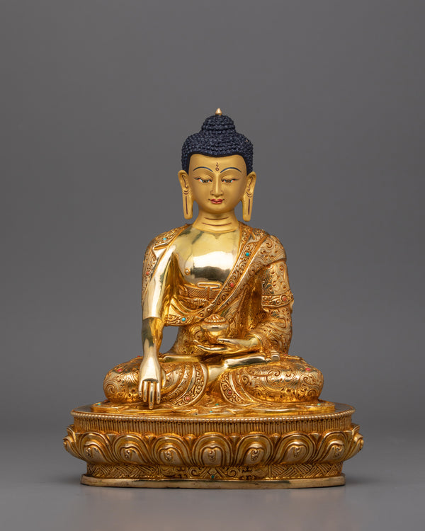 Peaceful Buddha Shakyamuni Figurine for Serenity