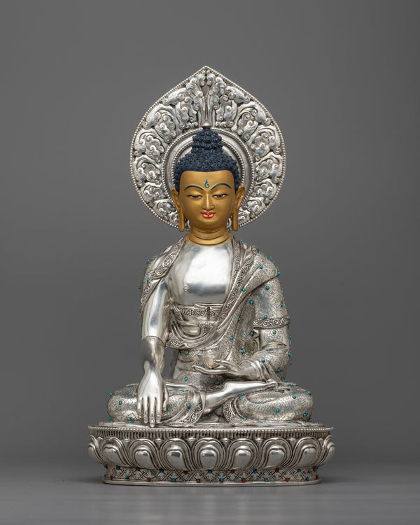 silver-figurine-shakyamuni-buddha