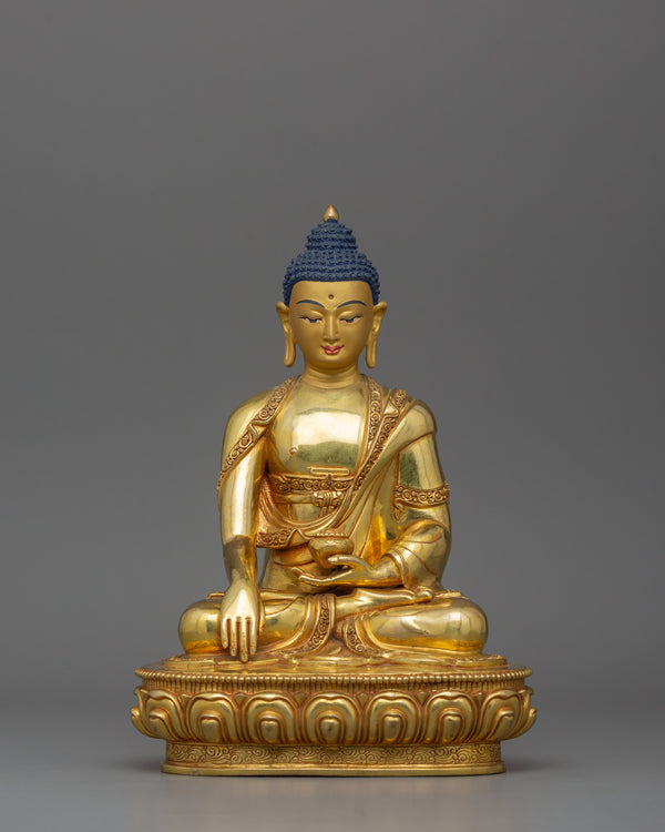 Handmade Figurine of Meditating Buddha Shakyamuni