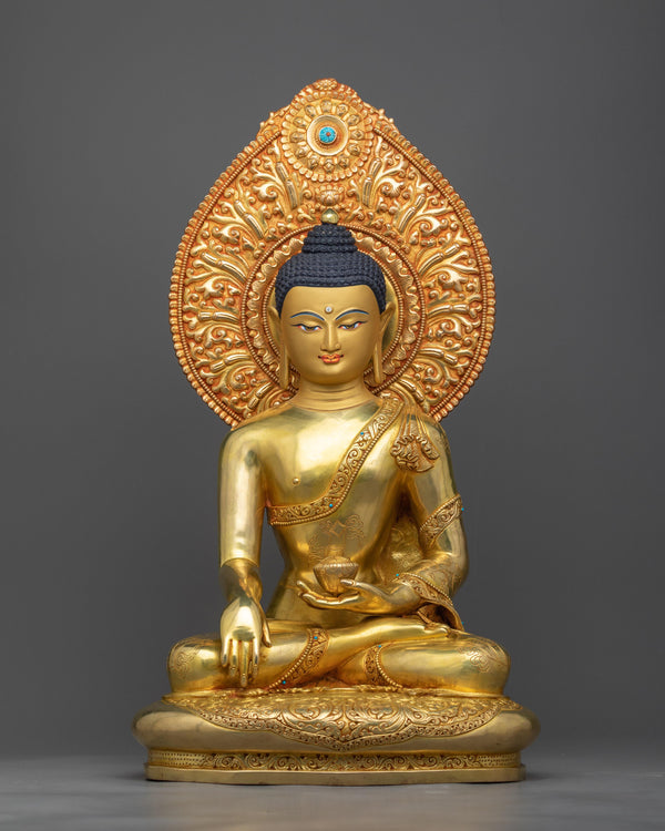 copper shakyamuni-buddha-sculpture