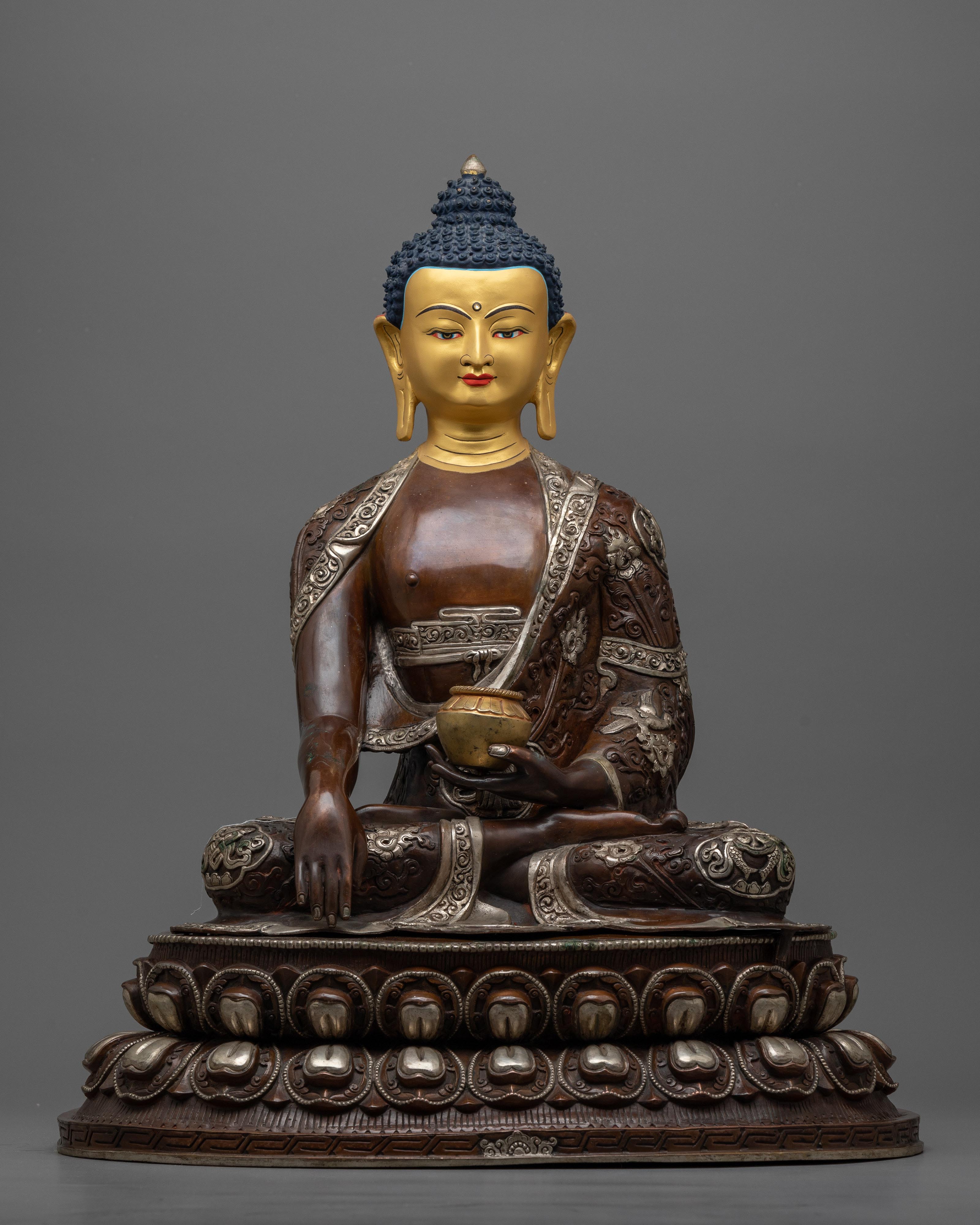 shakyamuni-buddha-gold painted statue