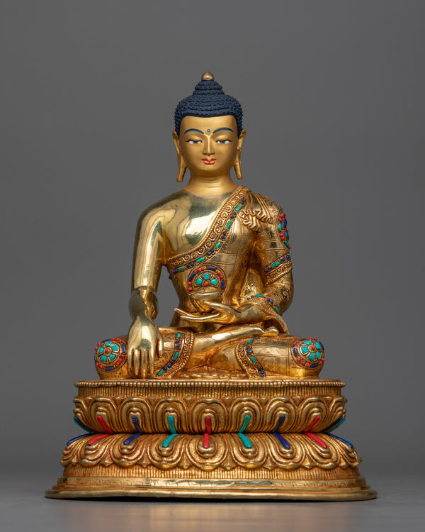 shakyamuni-buddha-gilt sculpture