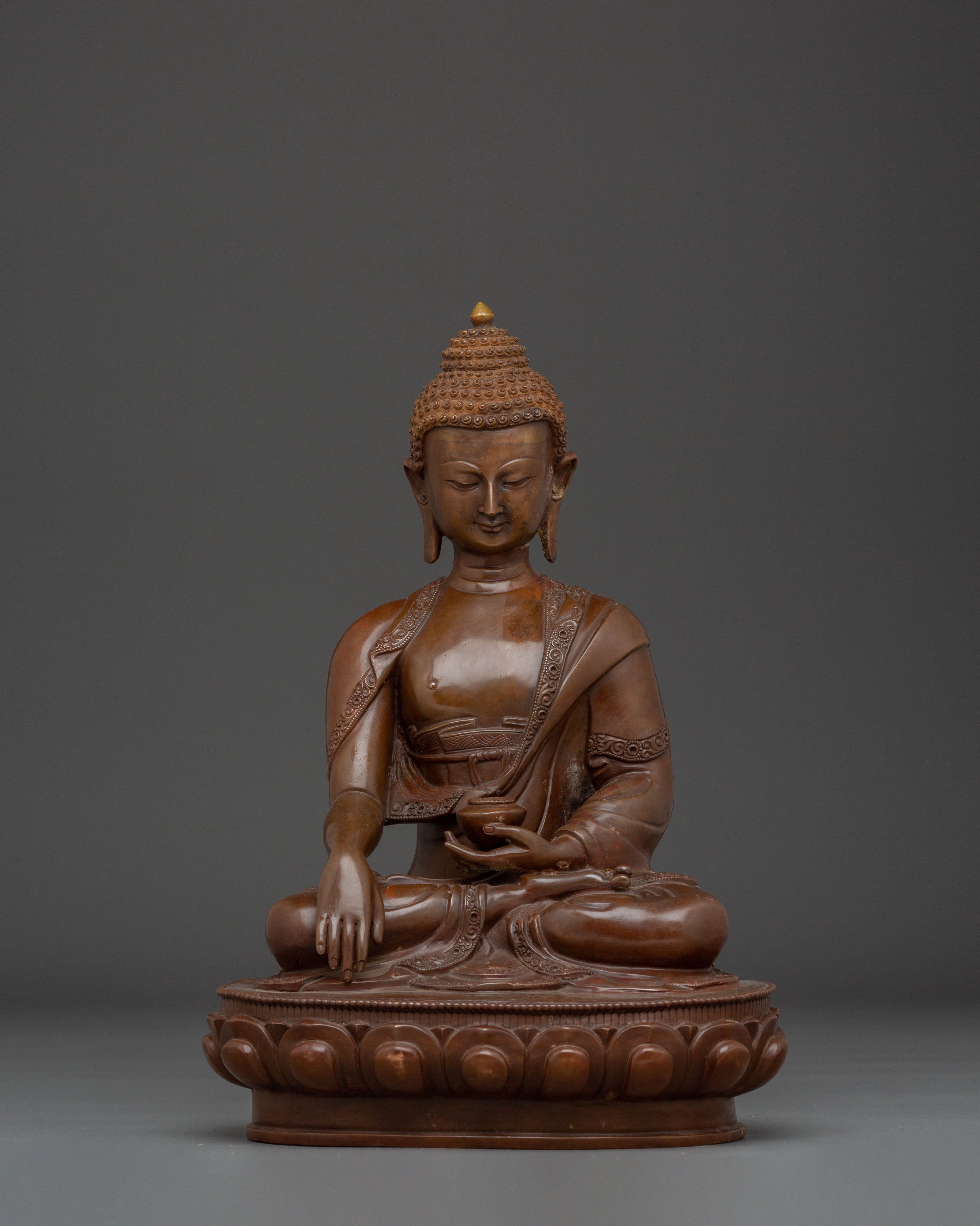 Handmade Shakyamuni Buddha Statue: Meditation Icon