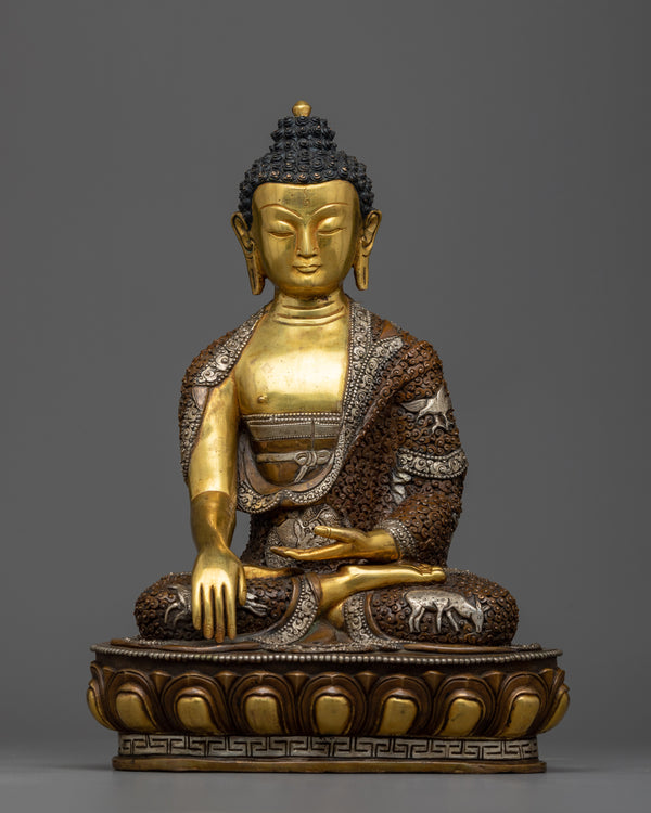 Shakyamuni Buddha Hand-Carved Statue 