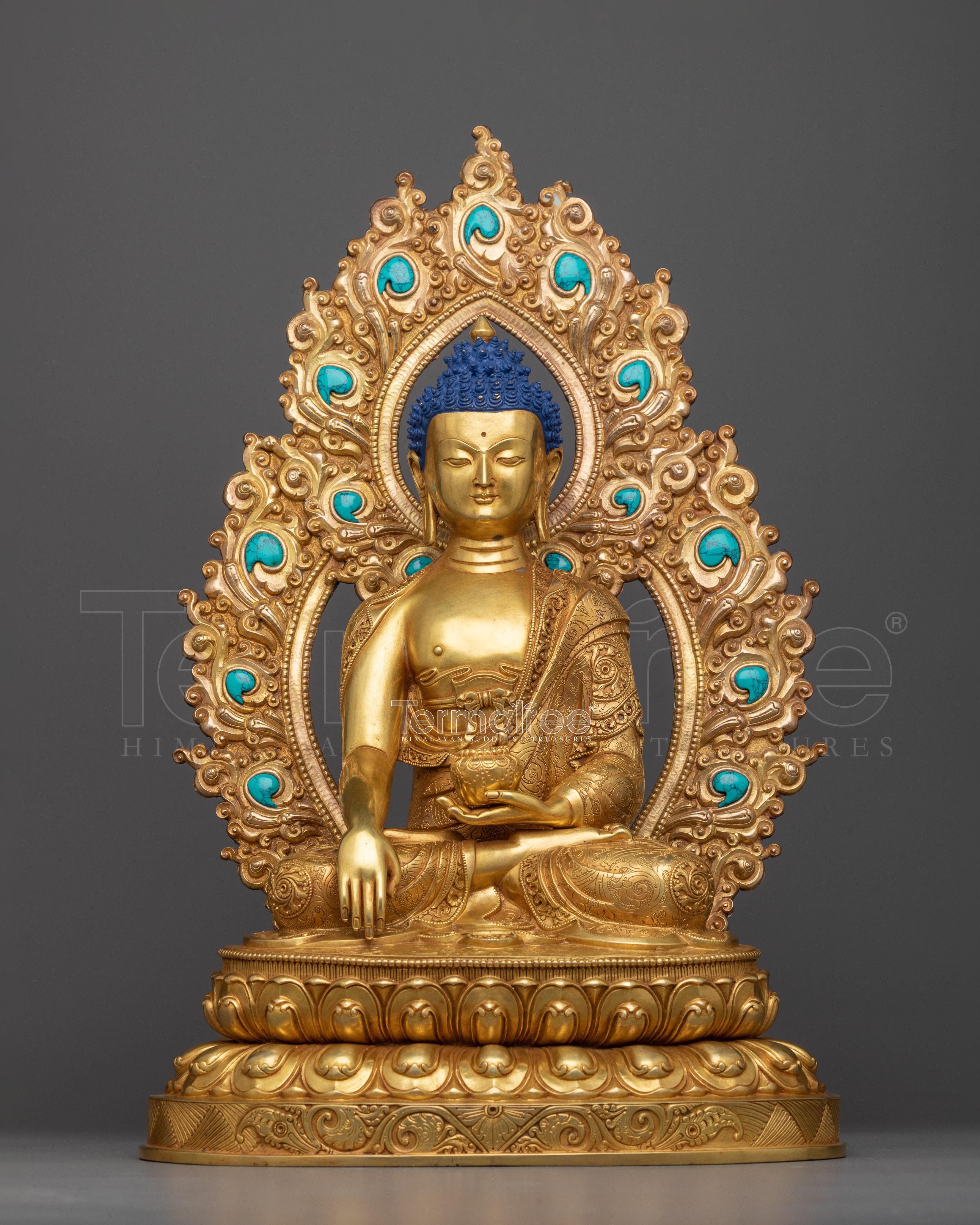 Siddhartha Gautama Gold Statue | Handmade Sculpture of Shakyamuni Buddha