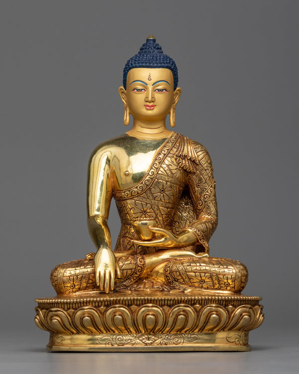 shakyamuni-buddha-Copper gilt statue