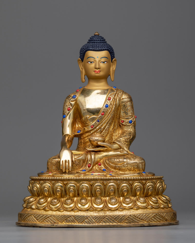 buddha-shakyamuni-gilt-Sculpture