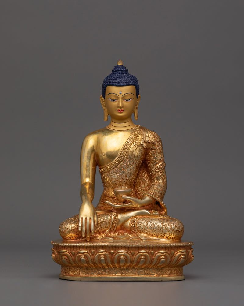 24K Gold Gilded Small Shakyamuni Buddha