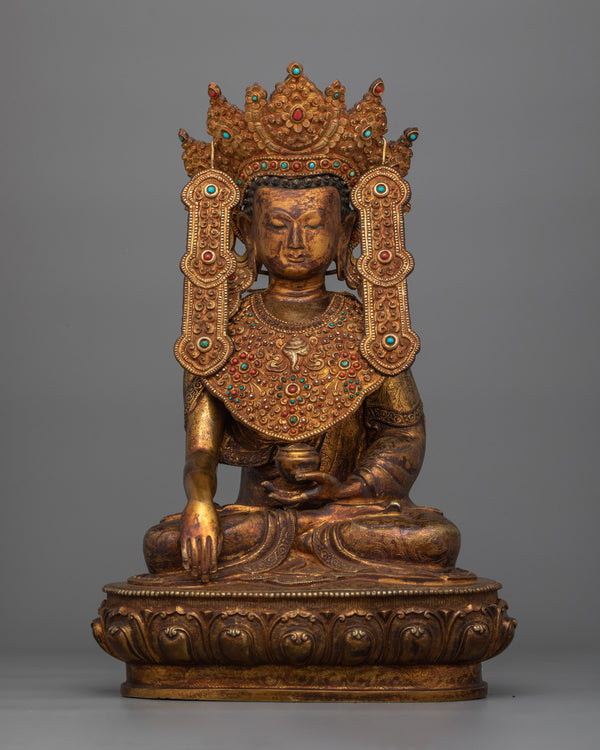 antique-crown-shakyamuni-buddha-figurine