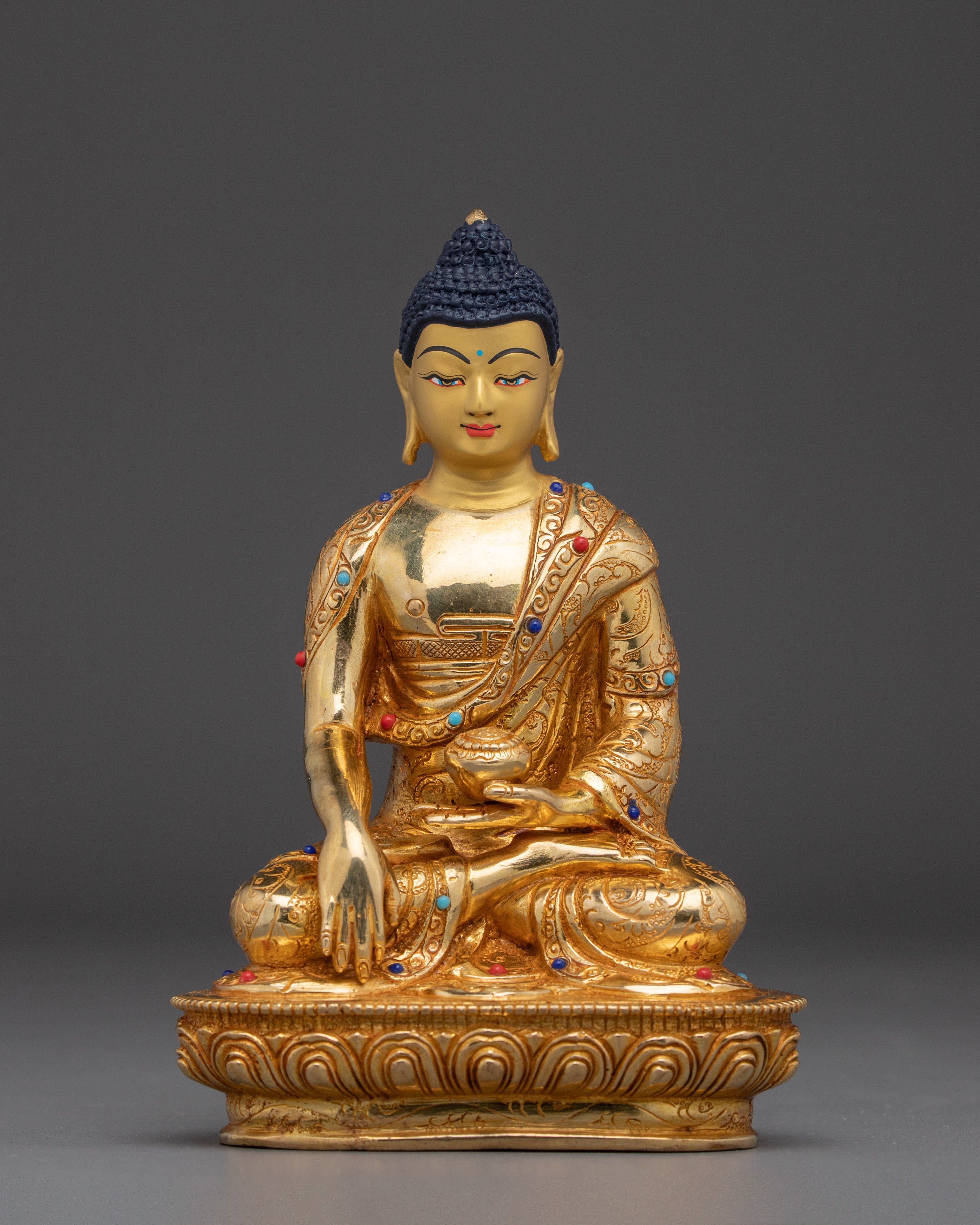 Golden Three Buddha Statue Set | Symbol of Peace and Enlightenment