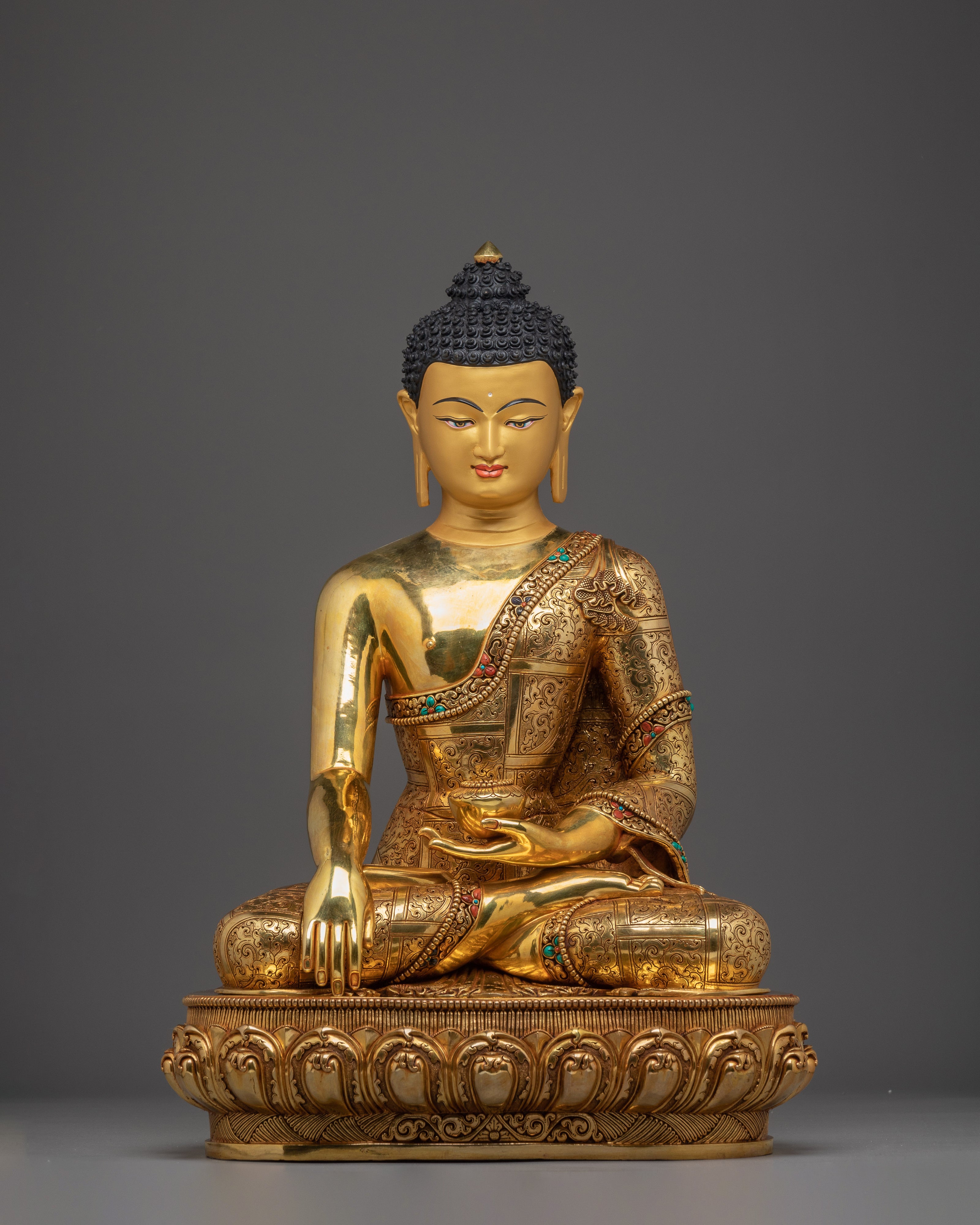 Enlightened Golden Shakyamuni Buddha Artwork