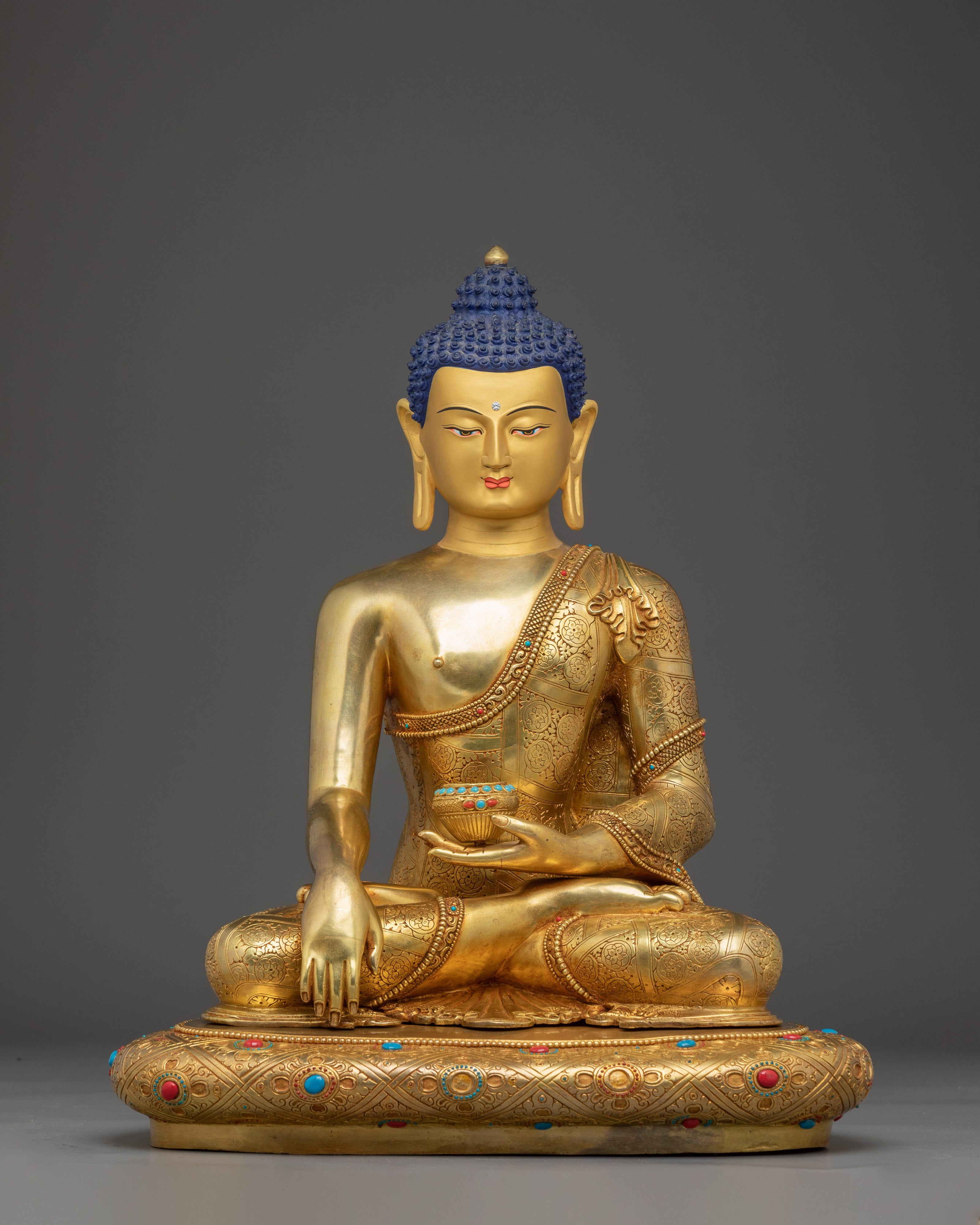 Shakyamuni Buddha Statue: Handmade Copper Statue