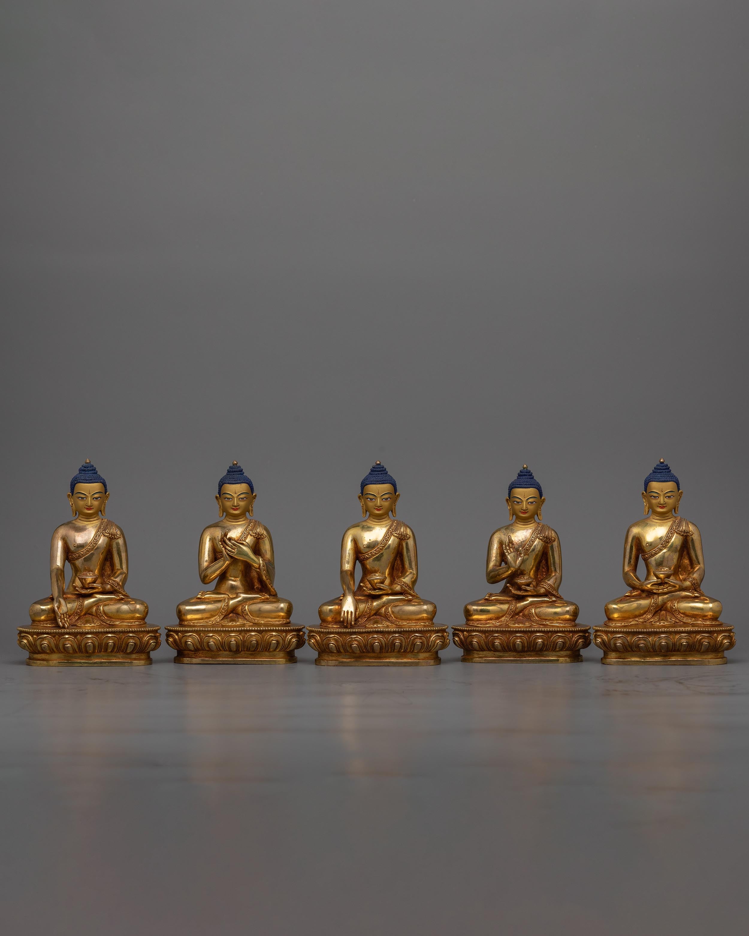 Five Buddha Set Statue | Symbols of Universal Enlightenment