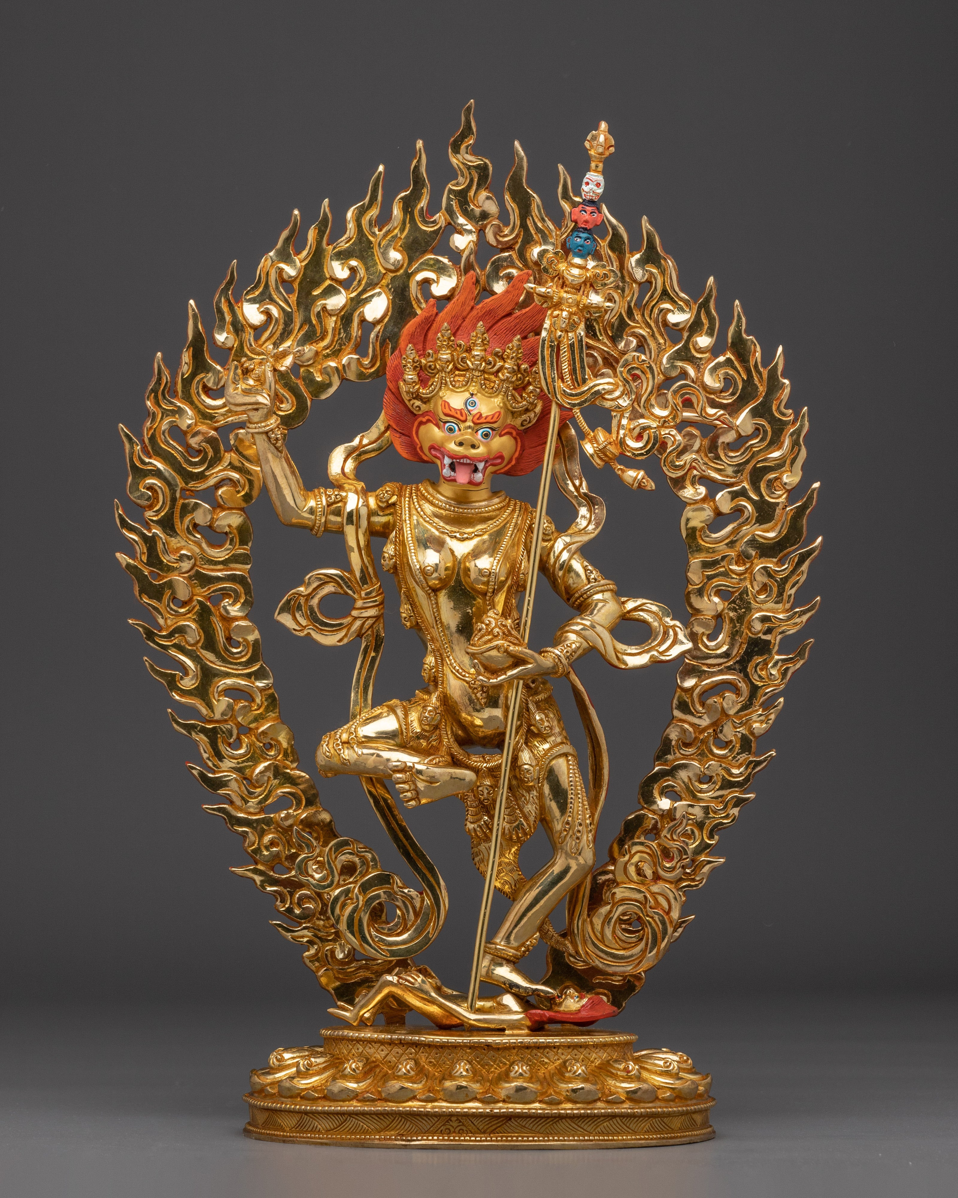 Simhamukha Statue:Wrathful Female Deity