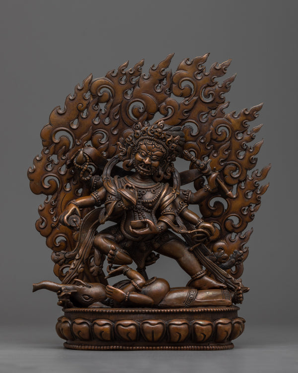 Six Armed Mahakala Sculpture