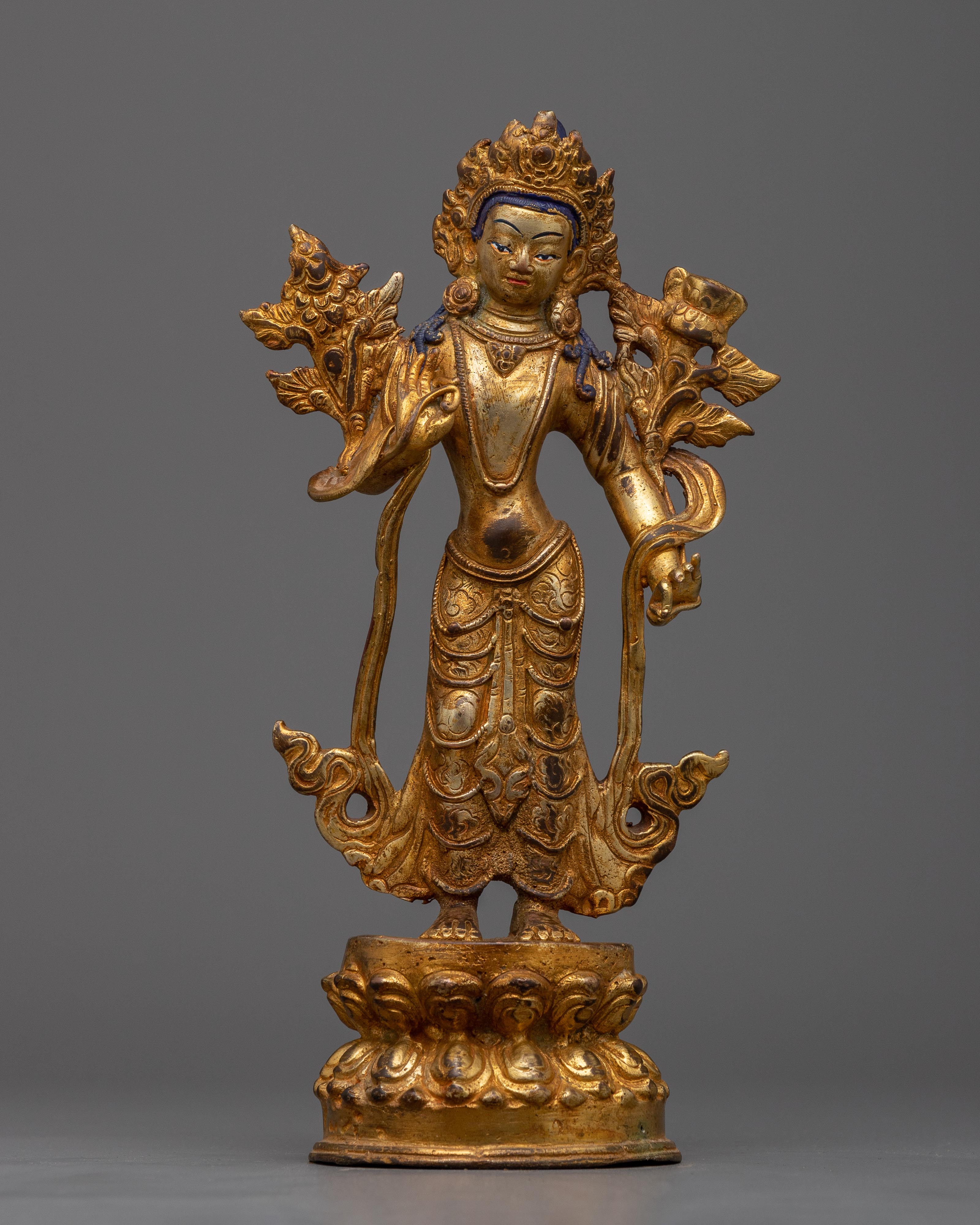 Experience Serenity with our Standing Chenrezig Sculpture | Buddhist Statue For Shrine