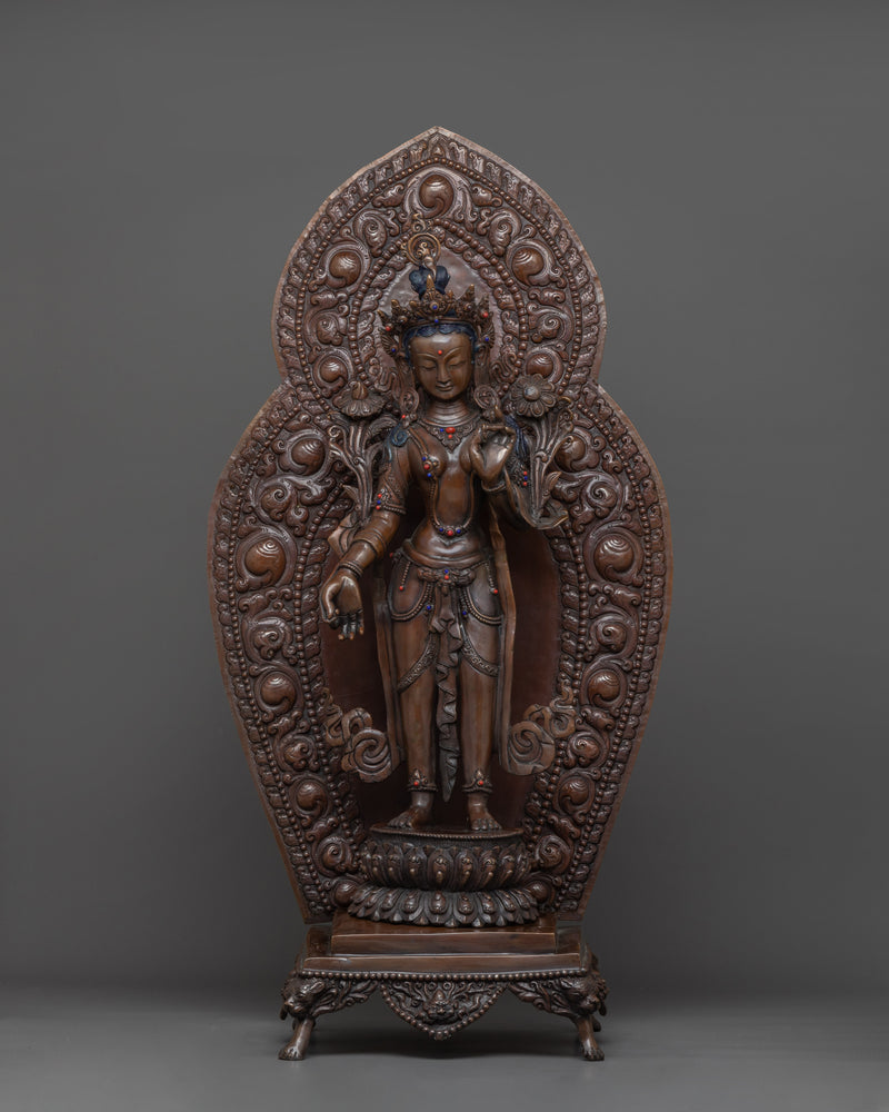statue-of-standing-green-tara