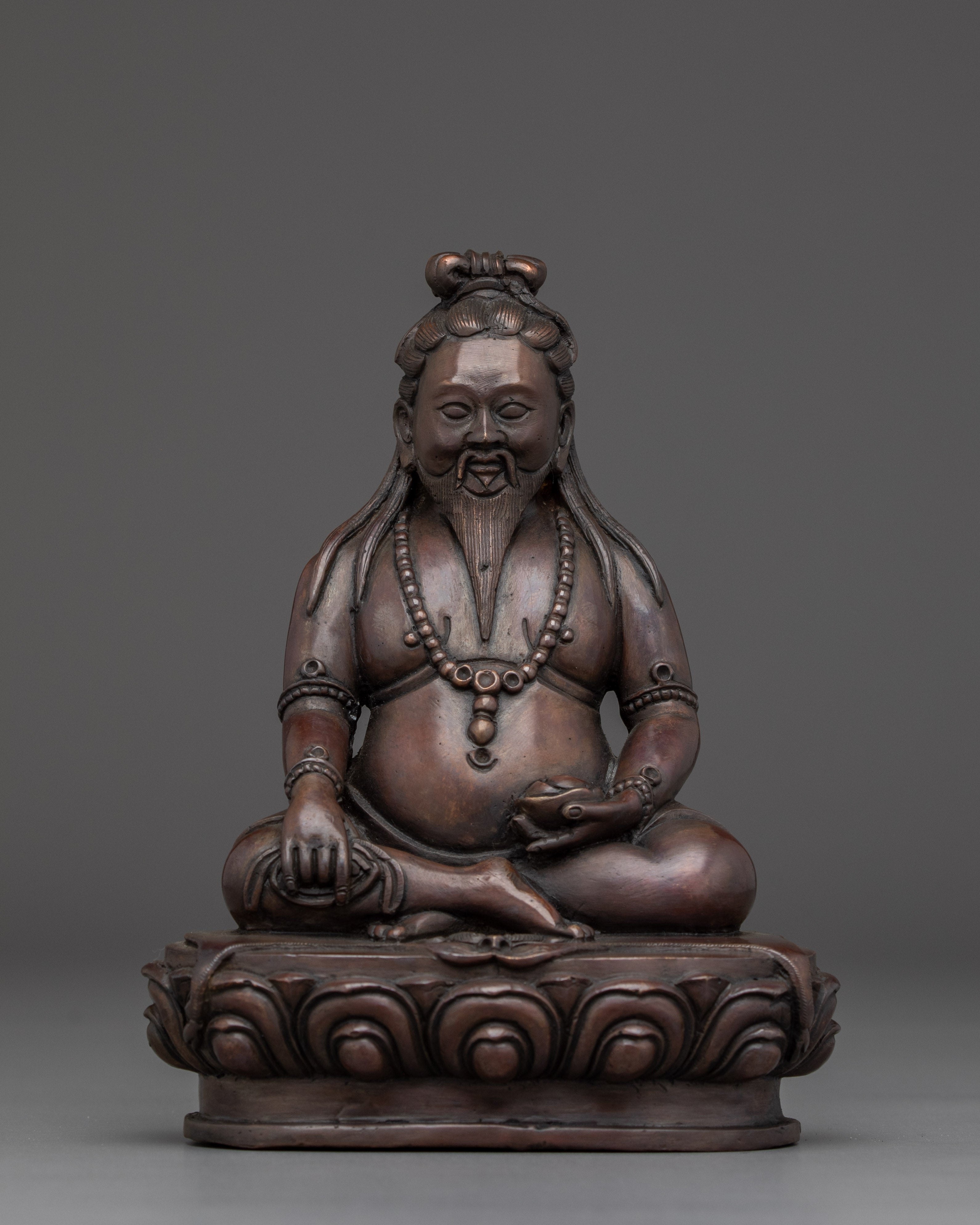 Copper Tangtong Gyalpo Statue 