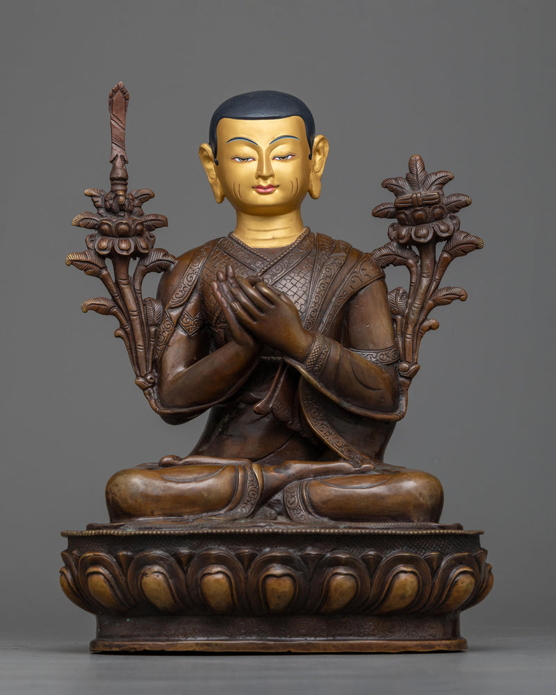 Tsongkhapa Buddhist Monk Statue 