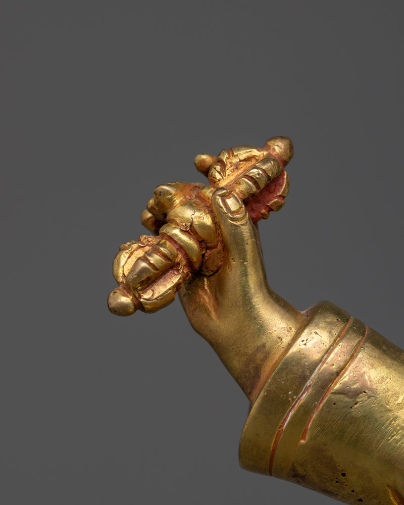 Authentic Dudjom Rinpoche Statue | 24K Gold Gilded Artistry