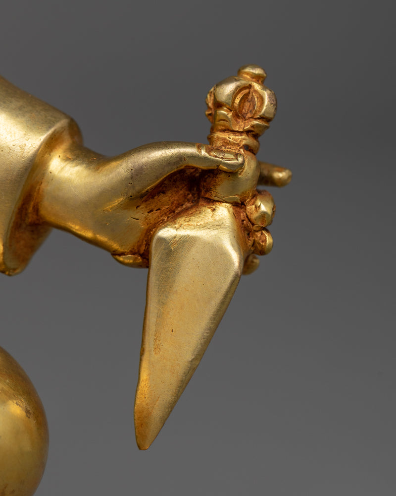 Authentic Dudjom Rinpoche Statue | 24K Gold Gilded Artistry